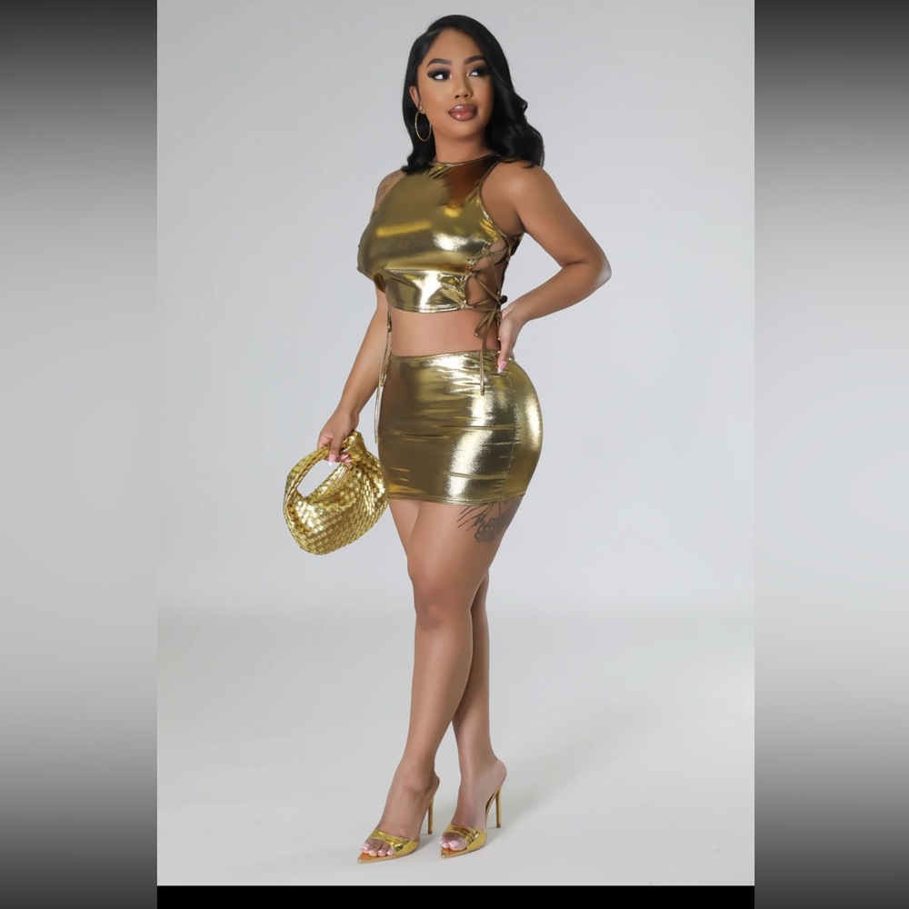 Gold Two Piece Set